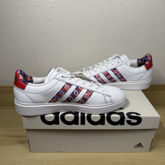 Adidas x Farm Rio Women's Grand Court 2.0 Tennis Shoe Sneaker White Size 9 - Picture 4 of 13